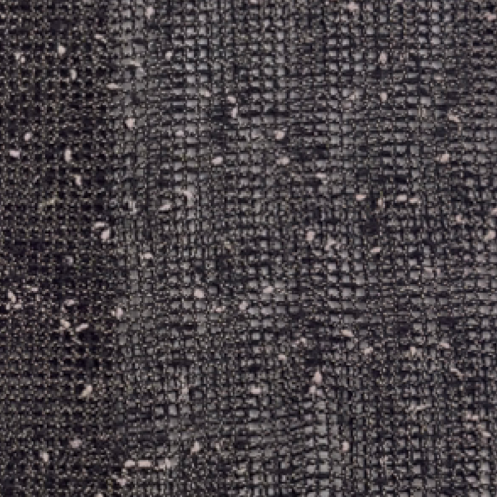 LULU B Boucle Mesh Topper Jacket Sheer Wood Button Lagenlook Boho Black Size M - Picture 12 of 14